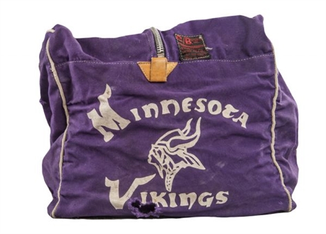 Early 1960s Minnesota Vikings Player Equipment Bag